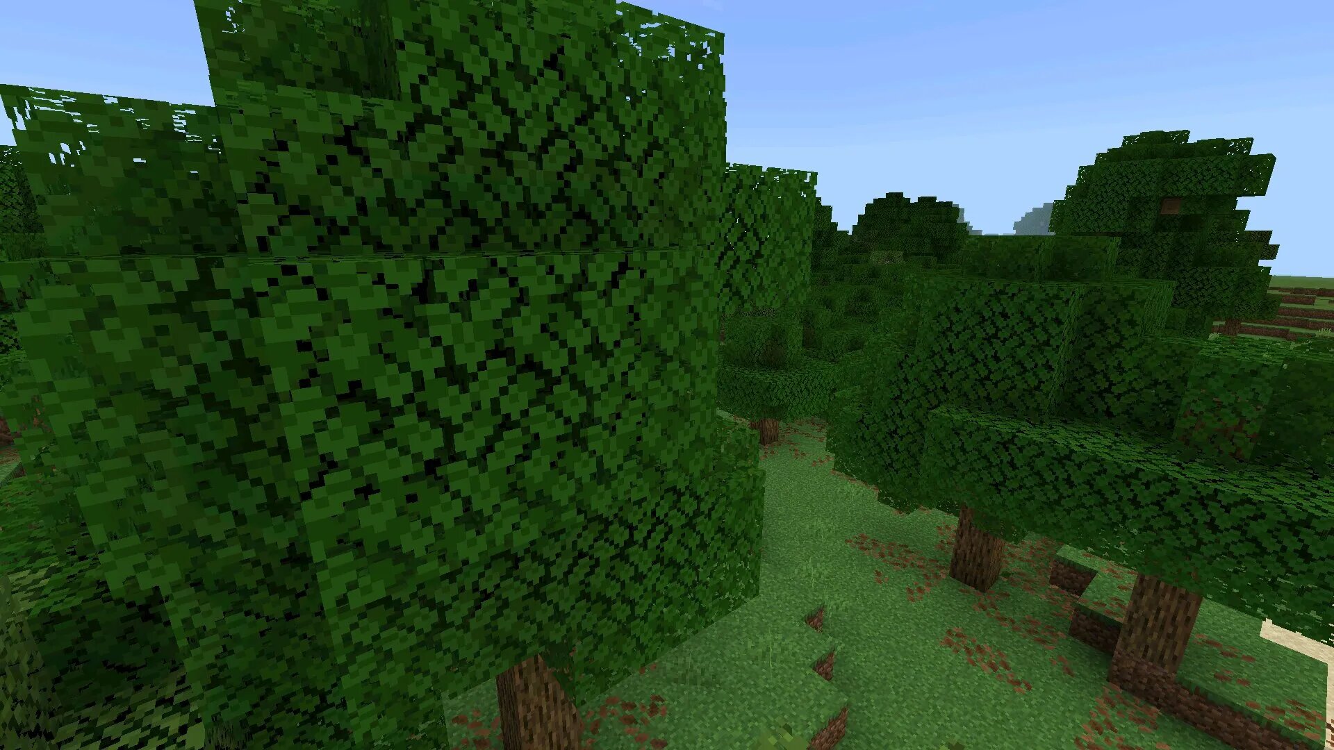 Bare Bones Leafier Leaves from Textures for Minecraft PE Latest Version